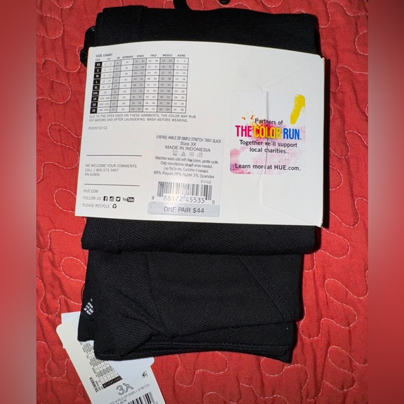 NWT Hue Ankle Zip Simply Stretch Skimmer - 3X - Picture 3 of 4